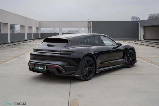 Комплект корпуса из углеродного волокна для Porsche Taycan Taycan Upgrade PAKTECHZ Style Front Shovel Diffuser Spoiler Body Kit