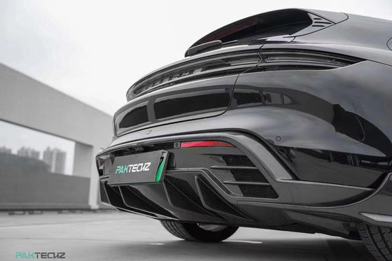 Комплект корпуса из углеродного волокна для Porsche Taycan Taycan Upgrade PAKTECHZ Style Front Shovel Diffuser Spoiler Body Kit