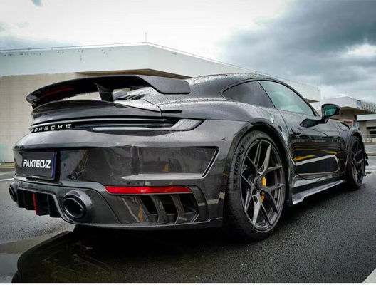Для Porsche 992 Turbo Спойлер из углеродного волокна 992 Turbo Upgrade Paktechz Style Спойлер из углеродного волокна