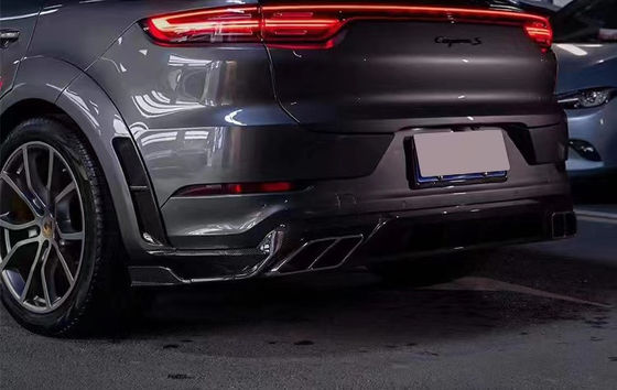 Для Porsche Cayenne Кит для широкого корпуса из углеродного волокна Cayenne Upgrades в стиле MSY Carbon Fiber Front Lip Diffuser Spoiler Hood