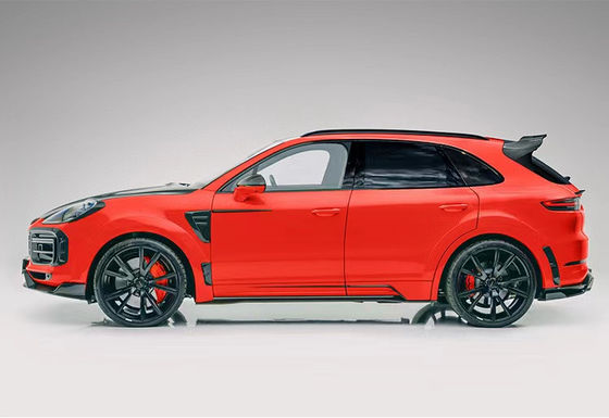Для Porsche Cayenne Кит для широкого корпуса из углеродного волокна Cayenne Upgrades в стиле MSY Carbon Fiber Front Lip Diffuser Spoiler Hood