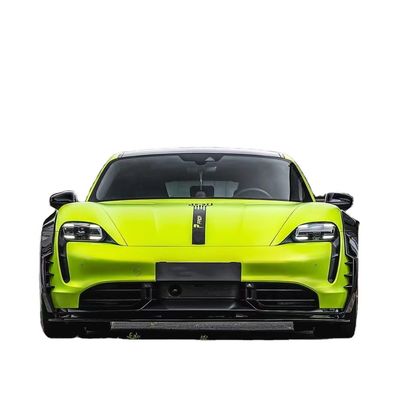 Для Porsche Taycan широкофюзеляжный комплект Taycan модернизирует PD-стиль Углеродные волокна Передний губный диффузор Спойлер Боковая юбка колесная арка
