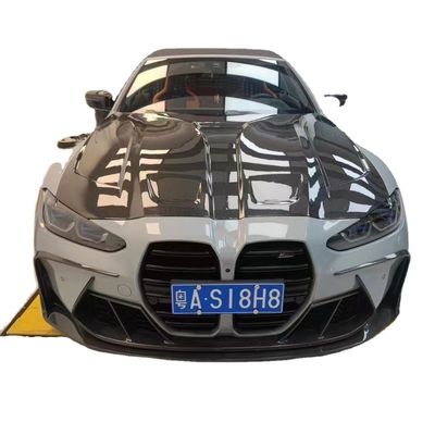 Для BMW G80 G82M3 M4 Комплект корпуса из углеродного волокна G80 G82M3 M4 Усовершенствованный Paktechz Style Front Lip Diffuser Spoiler Hood