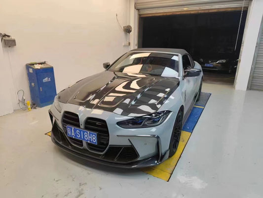 Для BMW G80 G82M3 M4 Комплект корпуса из углеродного волокна G80 G82M3 M4 Усовершенствованный Paktechz Style Front Lip Diffuser Spoiler Hood