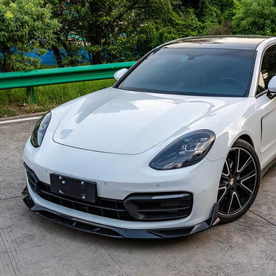 Для Porsche Panamera Корпус из углеродного волокна Панамара Углеродный волокна Передняя губа Диффузер Спойлер Боковая юбка