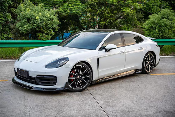 Для Porsche Panamera Корпус из углеродного волокна Панамара Углеродный волокна Передняя губа Диффузер Спойлер Боковая юбка