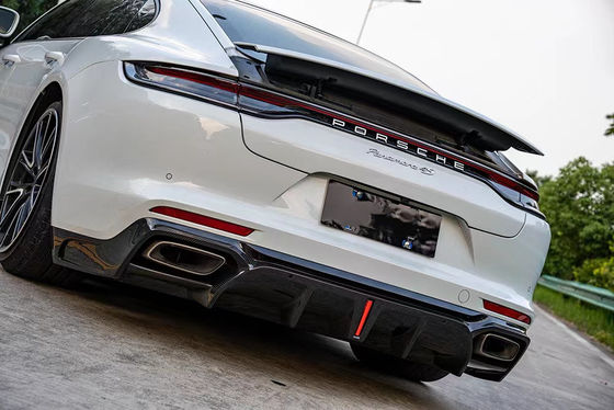 Для Porsche Panamera Корпус из углеродного волокна Панамара Углеродный волокна Передняя губа Диффузер Спойлер Боковая юбка