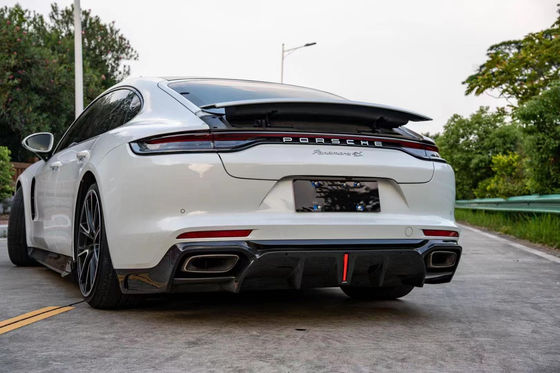 Для Porsche Panamera Корпус из углеродного волокна Панамара Углеродный волокна Передняя губа Диффузер Спойлер Боковая юбка