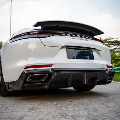 Для Porsche Panamera Корпус из углеродного волокна Панамара Углеродный волокна Передняя губа Диффузер Спойлер Боковая юбка