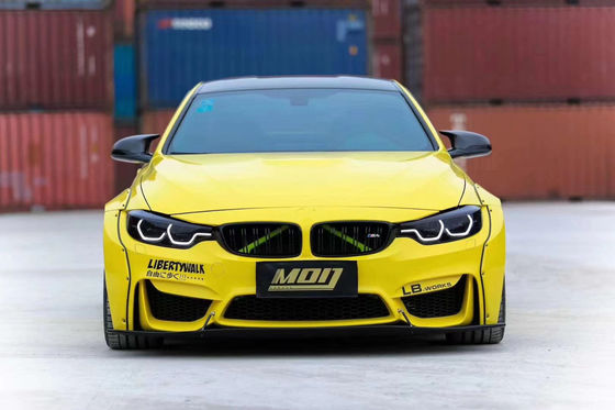 LB Wide-body Kit для BMW M4 F82 Wide-body Kit M4 F82 Усовершенствованный LB Style Front Lip Diffuser Spoiler Carbon Fiber Body Kit