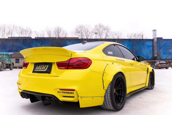 LB Wide-body Kit для BMW M4 F82 Wide-body Kit M4 F82 Усовершенствованный LB Style Front Lip Diffuser Spoiler Carbon Fiber Body Kit