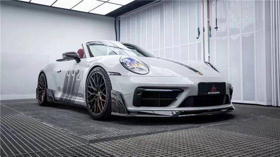 Для Porsche 992s Carbon Fiber Body Kit 992s AE Style Сухой карбоновый фасон передний губный диффузер спойлер боковой юбки