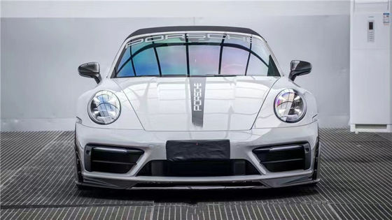 Для Porsche 992s Carbon Fiber Body Kit 992s AE Style Сухой карбоновый фасон передний губный диффузер спойлер боковой юбки