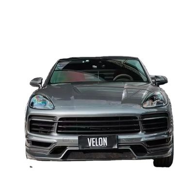 Замена 2019 Porsche Cayenne Body Kit Боковые юбки Сухой диффузер из углеродного волокна Спойлер