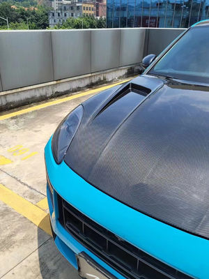 2019 Black Porsche Cayenne Body Kit TH Style Hood Моторная крышка Сухое углеродное волокно