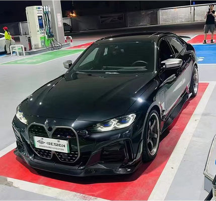 Для BMW I4 Комплект корпуса из углеродного волокна I4 Комплект корпуса из углеродного волокна I4 Диффузер передней губы Спойлер Боковая юбка Hood