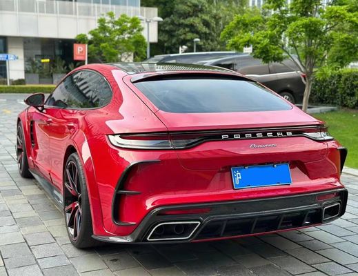 MSY Panamera 971 Корпусный комплект Красное углеродное волокно Заменить передний бампер Спойлер Широкофюзеляжный комплект