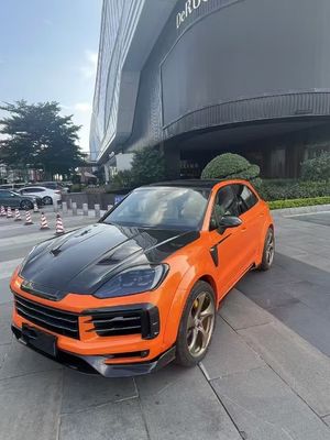 Porsche Cayenne Широкофюзеляжный кузовный комплект MSY стиль передний губный диффузер спойлер кузовный комплект Porsche