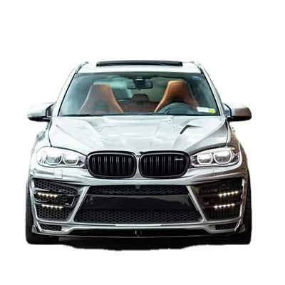 Для BMW X5 X5M Широкофюзеляжный комплект X5 X5M Усовершенствованный RD Углеродные волокна стиль передний и задний бампер спойлер капот Широкофюзеляжный комплект