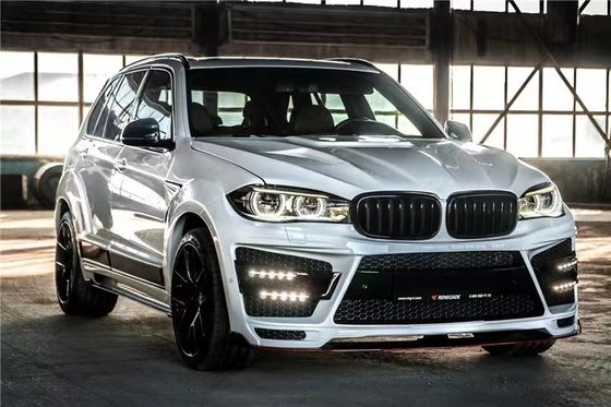 Для BMW X5 X5M Широкофюзеляжный комплект X5 X5M Усовершенствованный RD Углеродные волокна стиль передний и задний бампер спойлер капот Широкофюзеляжный комплект