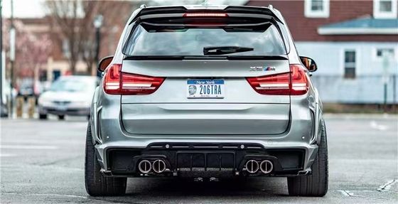 Для BMW X5 X5M Широкофюзеляжный комплект X5 X5M Усовершенствованный RD Углеродные волокна стиль передний и задний бампер спойлер капот Широкофюзеляжный комплект