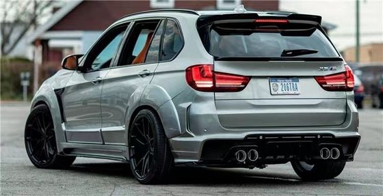 Для BMW X5 X5M Широкофюзеляжный комплект X5 X5M Усовершенствованный RD Углеродные волокна стиль передний и задний бампер спойлер капот Широкофюзеляжный комплект