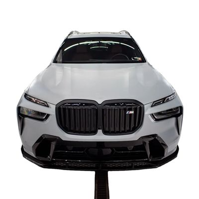 Для BMW X7 Карбоновое корпусное оборудование X7 Карбоновое корпусное оборудование передний губный диффузор спойлер капюшон Боковая юбка Широкий корпус