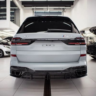 Для BMW X7 Карбоновое корпусное оборудование X7 Карбоновое корпусное оборудование передний губный диффузор спойлер капюшон Боковая юбка Широкий корпус