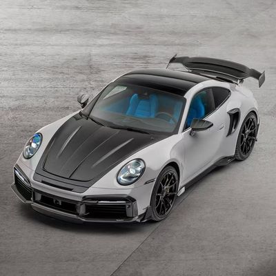 992 Turbo Porsche Body Kit Углеродное волокно MSY стиль Diy Задний бампер Спойлер капот