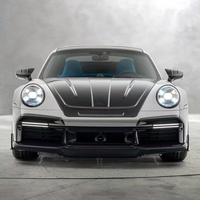 992 Turbo Porsche Body Kit Углеродное волокно MSY стиль Diy Задний бампер Спойлер капот