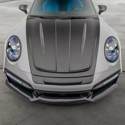 992 Turbo Porsche Body Kit Углеродное волокно MSY стиль Diy Задний бампер Спойлер капот