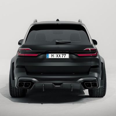 Для BMW X7 Карбоновое корпусное оборудование X7 Карбоновое корпусное оборудование передний губный диффузор спойлер капюшон Боковая юбка Широкий корпус