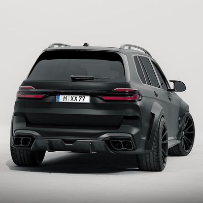Для BMW X7 Карбоновое корпусное оборудование X7 Карбоновое корпусное оборудование передний губный диффузор спойлер капюшон Боковая юбка Широкий корпус
