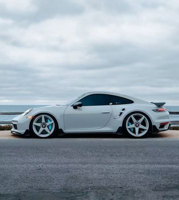 992 Porsche Body Kit 2019 - 2020 1016 стиль Углеродные волокна корпус комплект Диффузер спойлер