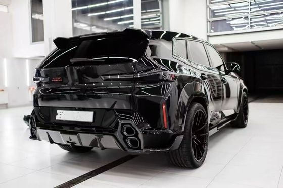 Для BMW XM Углеродные волокна Широкостроительный комплект XM Upgrades RNG-стиль Углеродные волокна Передний губный диффузер Колесо арки Спойлер Hood Широкостроительный корпус
