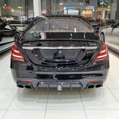 БРАСС ТАЙЛ Фронтальный лопатый задний диффузер для Mercedes-Benz W222 AMG S63 S65 S63 S65 Комплект корпуса из углеродного волокна
