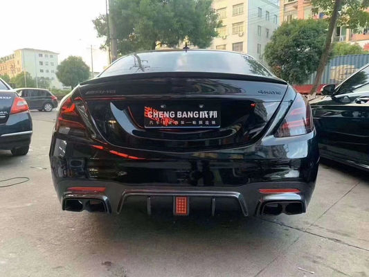 БРАСС ТАЙЛ Фронтальный лопатый задний диффузер для Mercedes-Benz W222 AMG S63 S65 S63 S65 Комплект корпуса из углеродного волокна