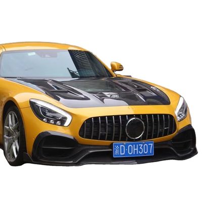 Для Mercedes AMG GT Carbon Fiber Body Kit AMG GT Carbon Fiber Front Lip Diffuser Спойлер
