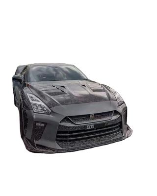 Для Nissan GTR R35 Углеродные волокна корпус Kit GTR Обновленный верхний стиль Углеродные волокна передний и задний бампер Боковые юбки спойлеры