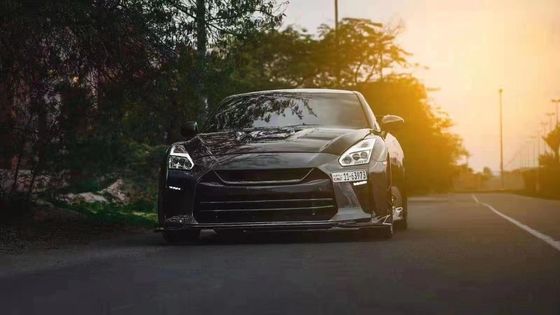 Для Nissan GTR R35 Углеродные волокна корпус Kit GTR Обновленный верхний стиль Углеродные волокна передний и задний бампер Боковые юбки спойлеры