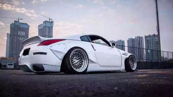 350Z Nissan Body Kit Резиновая волокна Бампер Задний диффузер Авто Передний спойлер Боковая юбка