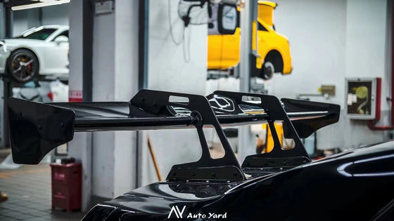 Серебряный GTR Nissan Body Kit LB Style Спойлер Автомобиль Duck Tail Fins Body Kit Спойлер