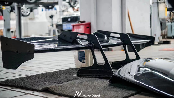 Серебряный GTR Nissan Body Kit LB Style Спойлер Автомобиль Duck Tail Fins Body Kit Спойлер