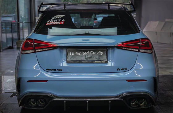 Новый продукт Комплект корпуса из углеродного волокна для Mercedes CLA45S W177 CLA45S W177 Углеродного волокна передняя лопатка диффузор спойлер