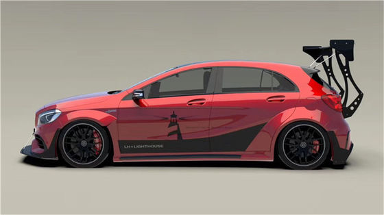 Для Mercedes AMG A45 Комплект корпуса из углеродного волокна A45 Обновленный верхний стиль передний лопатый диффузерный спойлер широкий корпус