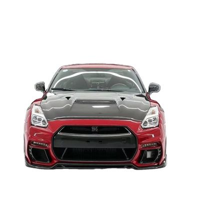 GTR R35 Nissan Body Kit Углеродные волокна KP стиль Бампер спойлер Передний широтный комплект