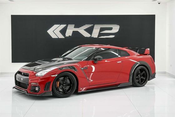 GTR R35 Nissan Body Kit Углеродные волокна KP стиль Бампер спойлер Передний широтный комплект