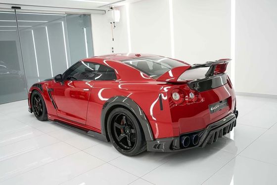 GTR R35 Nissan Body Kit Углеродные волокна KP стиль Бампер спойлер Передний широтный комплект