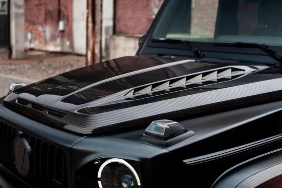 Для Benz G-класса W464 W463 G500 G550 G63 G350 Углеродные волокна Machine Cover