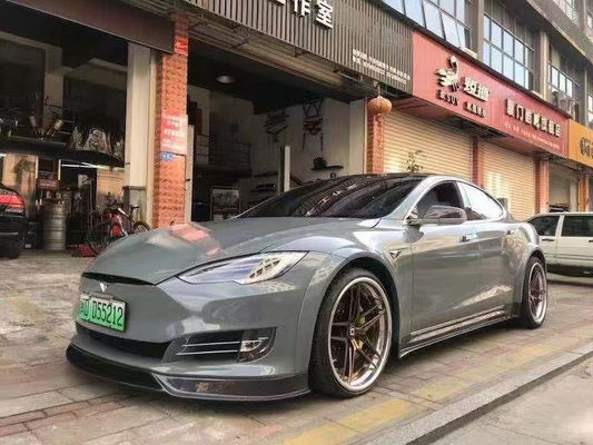 Продажа корпуса из углеродного волокна модели S для модели S Wide Bodyki Carbon Fiber Front Shovel Rear Diffuser Spoiler